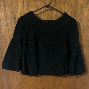 525 America Black Ribbed Women's Sweater